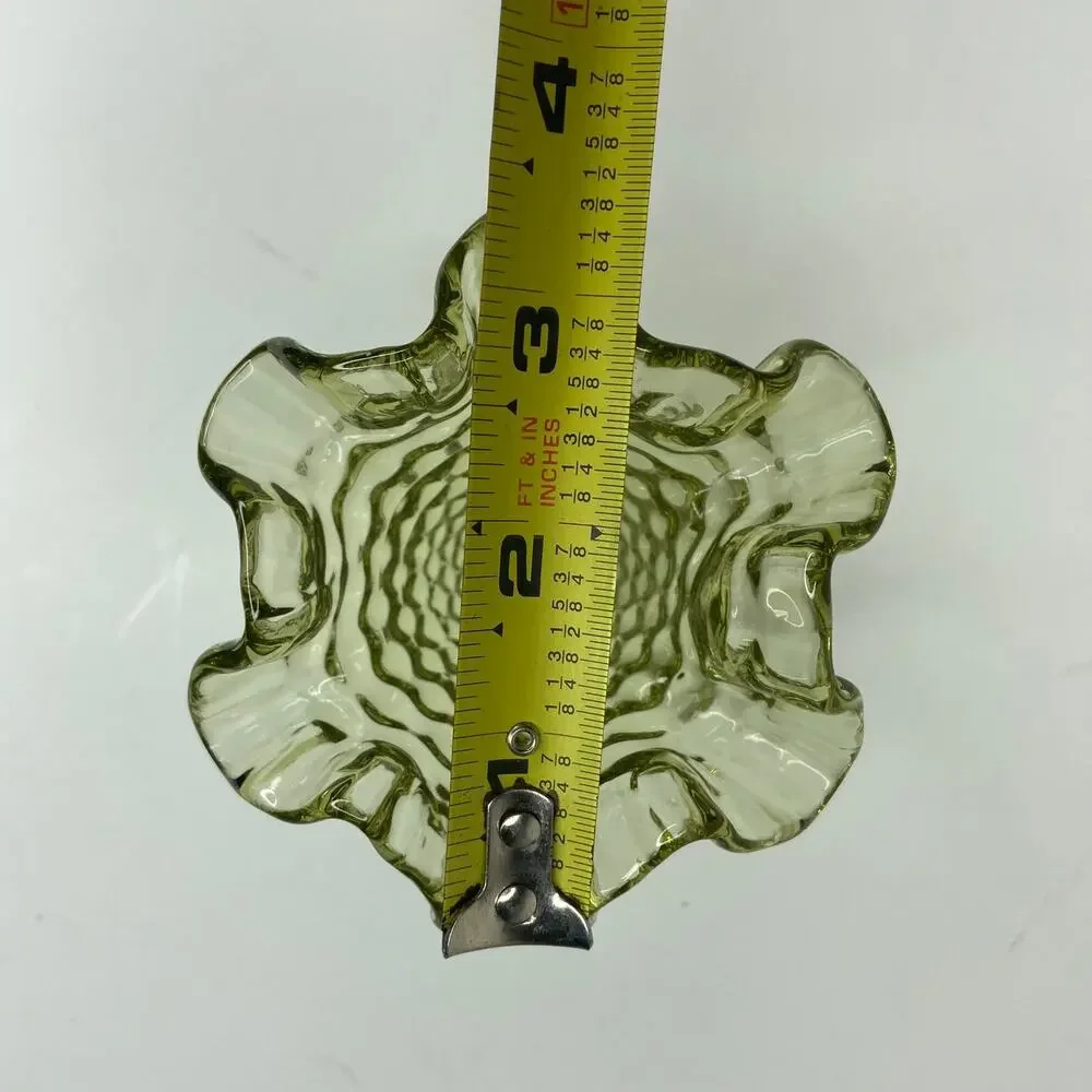 Vintage Green Glass Vase